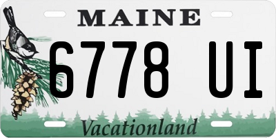 ME license plate 6778UI