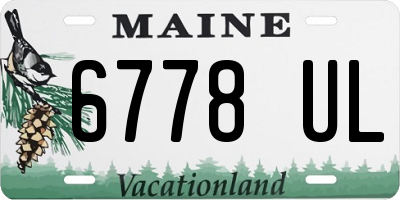 ME license plate 6778UL