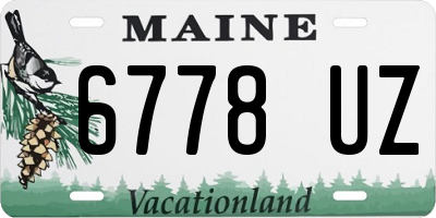 ME license plate 6778UZ