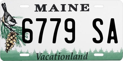 ME license plate 6779SA