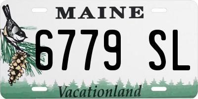 ME license plate 6779SL
