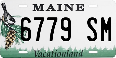 ME license plate 6779SM