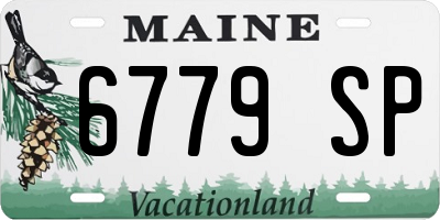 ME license plate 6779SP