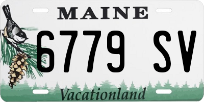 ME license plate 6779SV