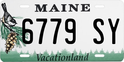 ME license plate 6779SY