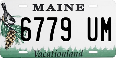 ME license plate 6779UM