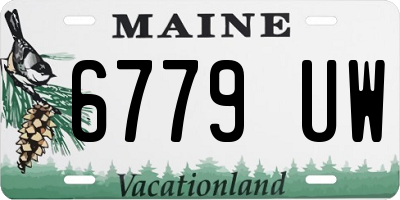 ME license plate 6779UW