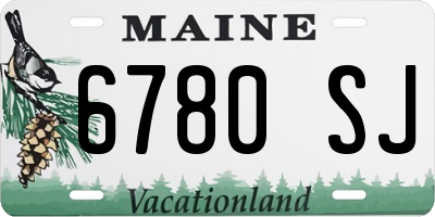 ME license plate 6780SJ