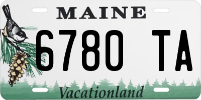 ME license plate 6780TA