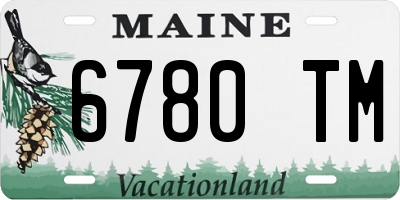 ME license plate 6780TM