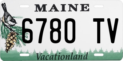 ME license plate 6780TV