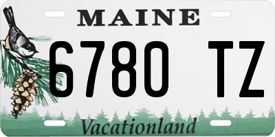 ME license plate 6780TZ