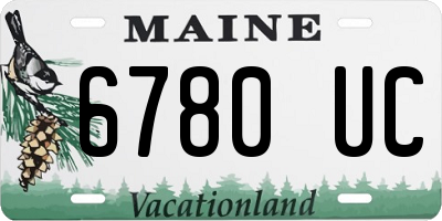 ME license plate 6780UC