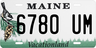 ME license plate 6780UM