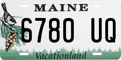 ME license plate 6780UQ