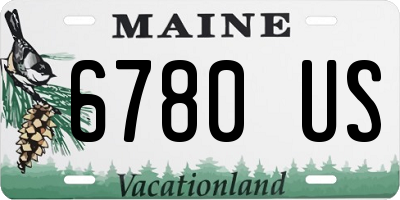 ME license plate 6780US