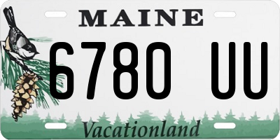 ME license plate 6780UU