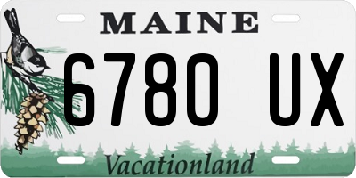 ME license plate 6780UX