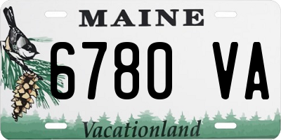 ME license plate 6780VA