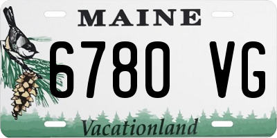 ME license plate 6780VG