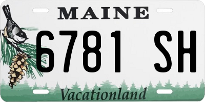 ME license plate 6781SH