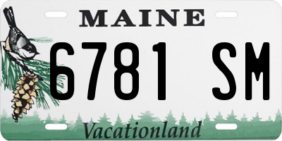 ME license plate 6781SM