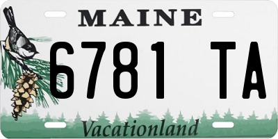 ME license plate 6781TA
