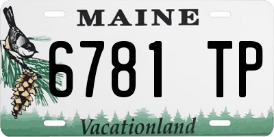 ME license plate 6781TP