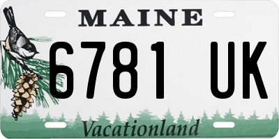 ME license plate 6781UK