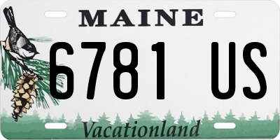 ME license plate 6781US