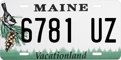 ME license plate 6781UZ