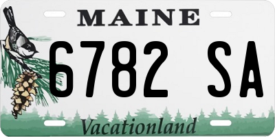 ME license plate 6782SA