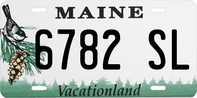 ME license plate 6782SL