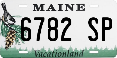 ME license plate 6782SP