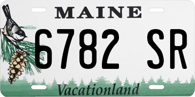 ME license plate 6782SR