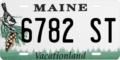 ME license plate 6782ST