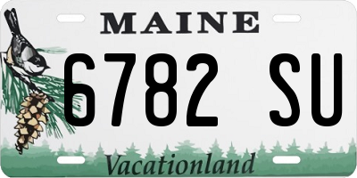 ME license plate 6782SU