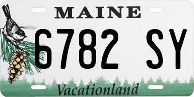 ME license plate 6782SY