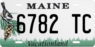 ME license plate 6782TC