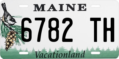 ME license plate 6782TH
