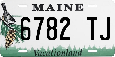 ME license plate 6782TJ