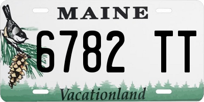 ME license plate 6782TT
