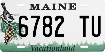 ME license plate 6782TU