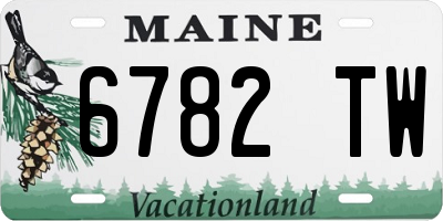ME license plate 6782TW