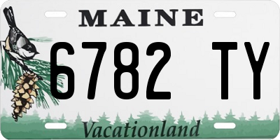 ME license plate 6782TY