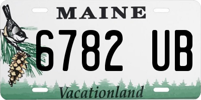 ME license plate 6782UB