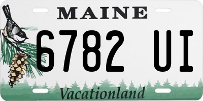 ME license plate 6782UI