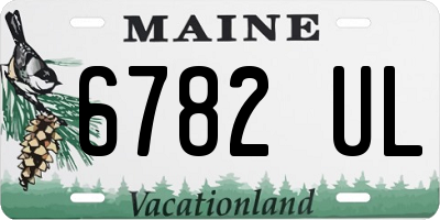 ME license plate 6782UL