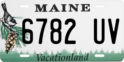 ME license plate 6782UV