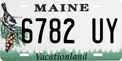 ME license plate 6782UY